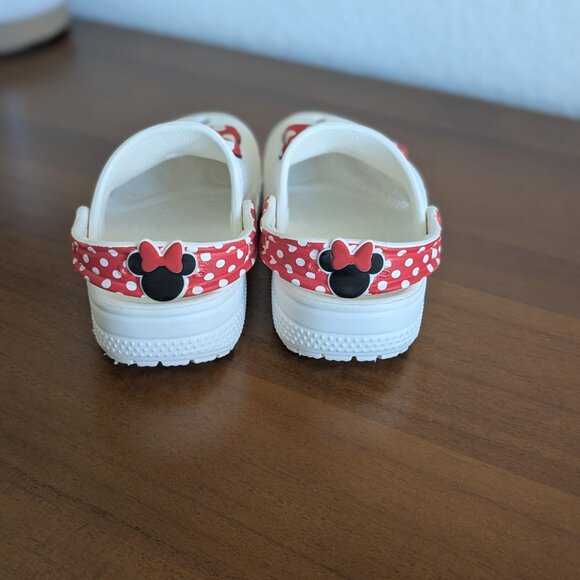 Crocs Disney Minnie Mouse Youth Girl’s Slip-On Clogs — Size 9 - Picture 6 of 7